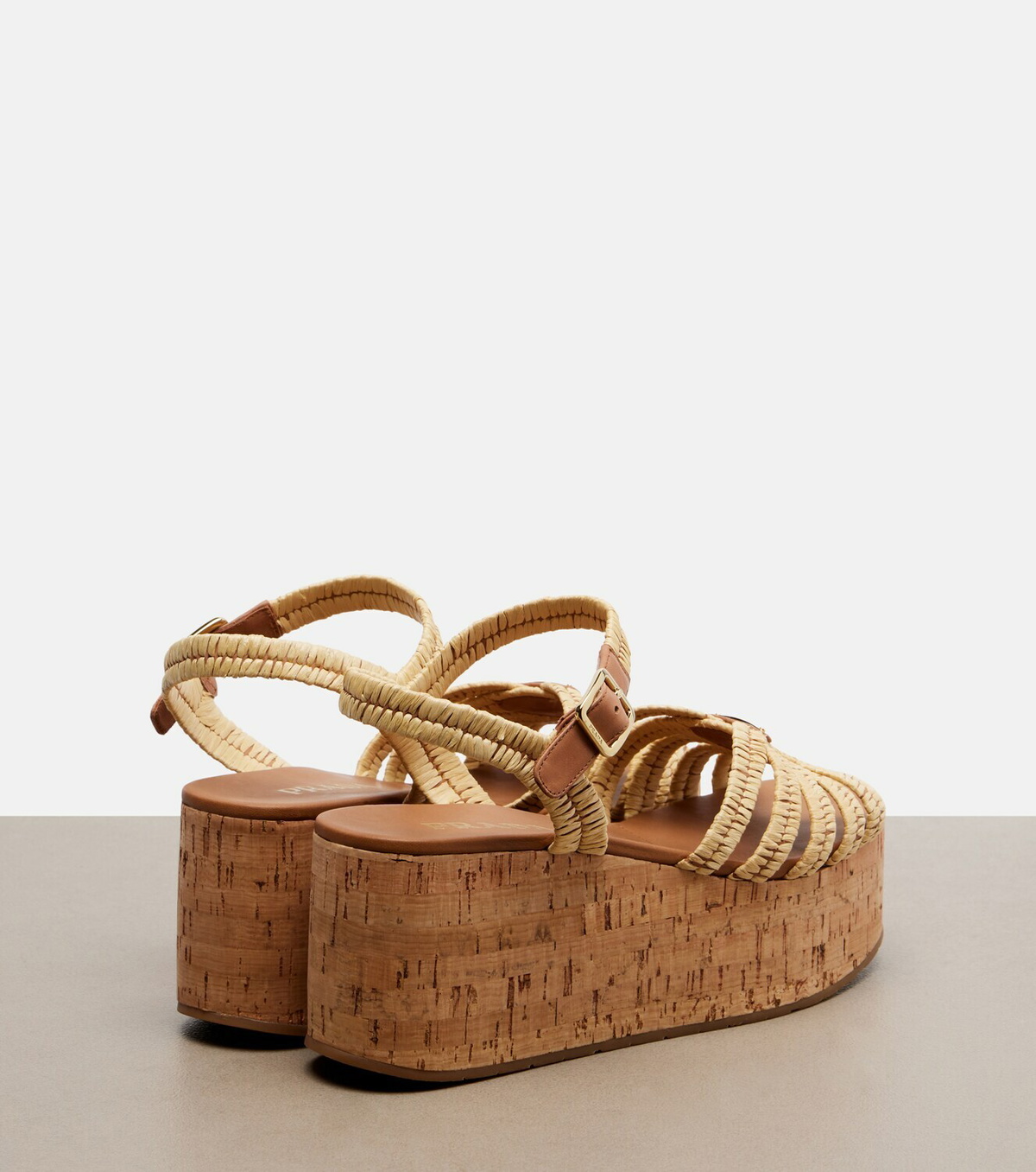Prada Crochet wedge sandals