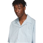 Marni Blue Poplin Short Sleeve Shirt