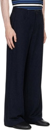 Marni Navy Wool Trousers