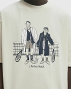 New Balance A Perfect Match Tennis Tee Beige Mens Shortsleefe