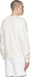 AMIRI White Varsity Sweatshirt