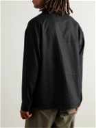 FRAME - Virgin Wool-Flannel Shirt Jacket - Black