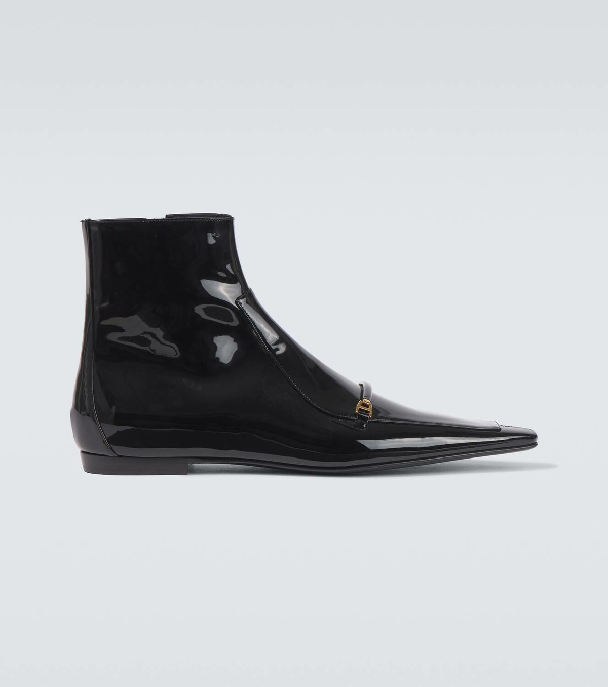 Saint Laurent Milton patent leather boots Saint Laurent