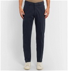 Dunhill - Navy Slim-Fit Stretch Cotton and Cashmere-Blend Chinos - Blue