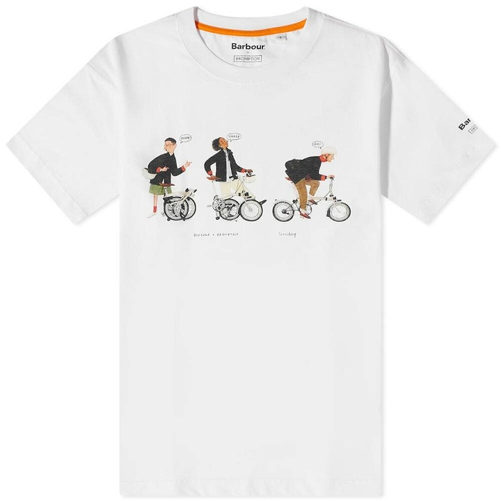 Photo: Barbour x Brompton Slowboy Steady T-Shirt in White
