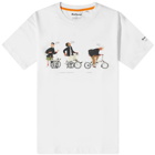Barbour x Brompton Slowboy Steady T-Shirt in White