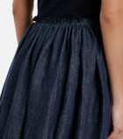 Gabriela Hearst Eloran linen midi skirt