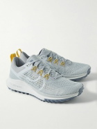 Nike Running - React Pegasus Trail 4 Rubber-Trimmed Mesh Running Sneakers - Gray