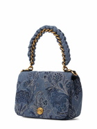 ETRO Xs Bond Denim Jacquard Shoulder Bag