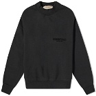 Fear of God ESSENTIALS Logo Crew Neck Sweat in Stretch Limo