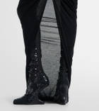 Rick Owens Cantilever embellished leather boots