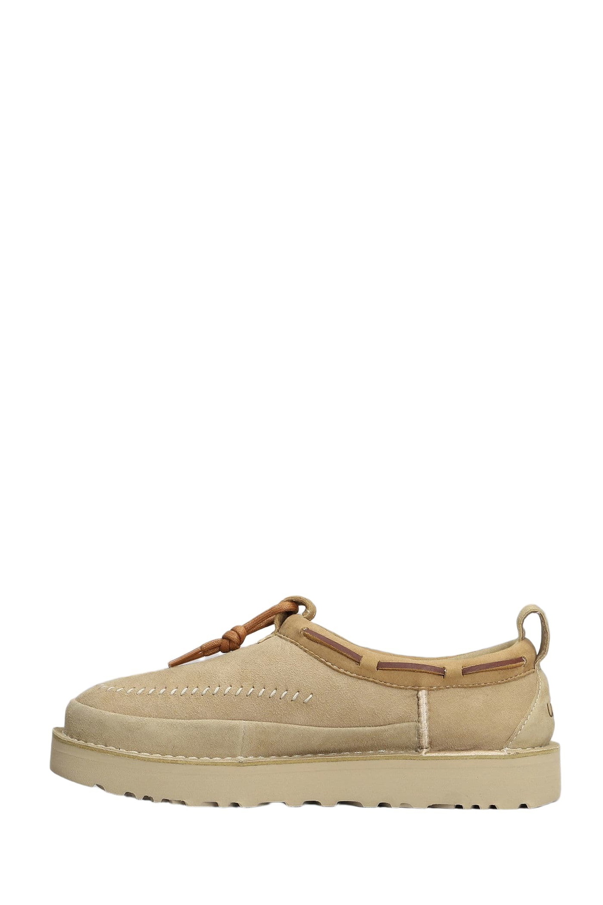 UGG Tasman Crafted Loafers In Beige Suede