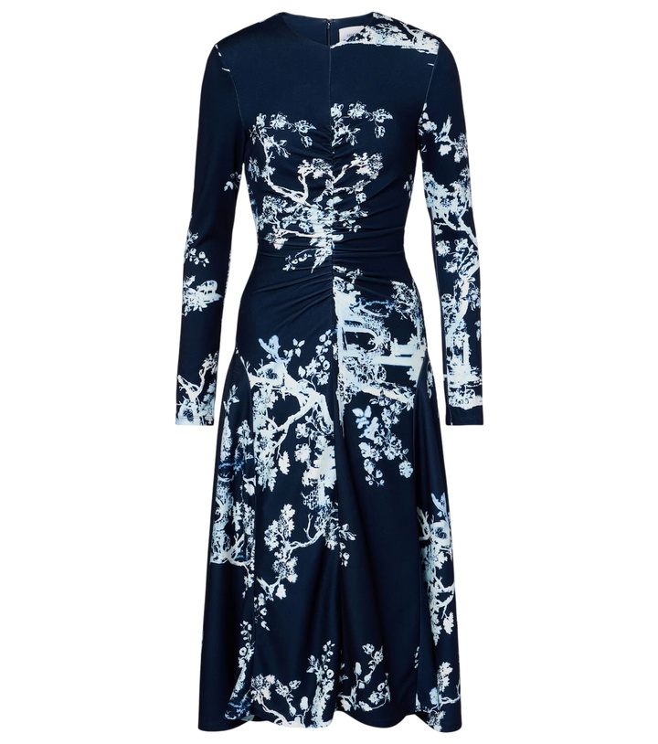 Photo: Erdem Floral gathered midi dress