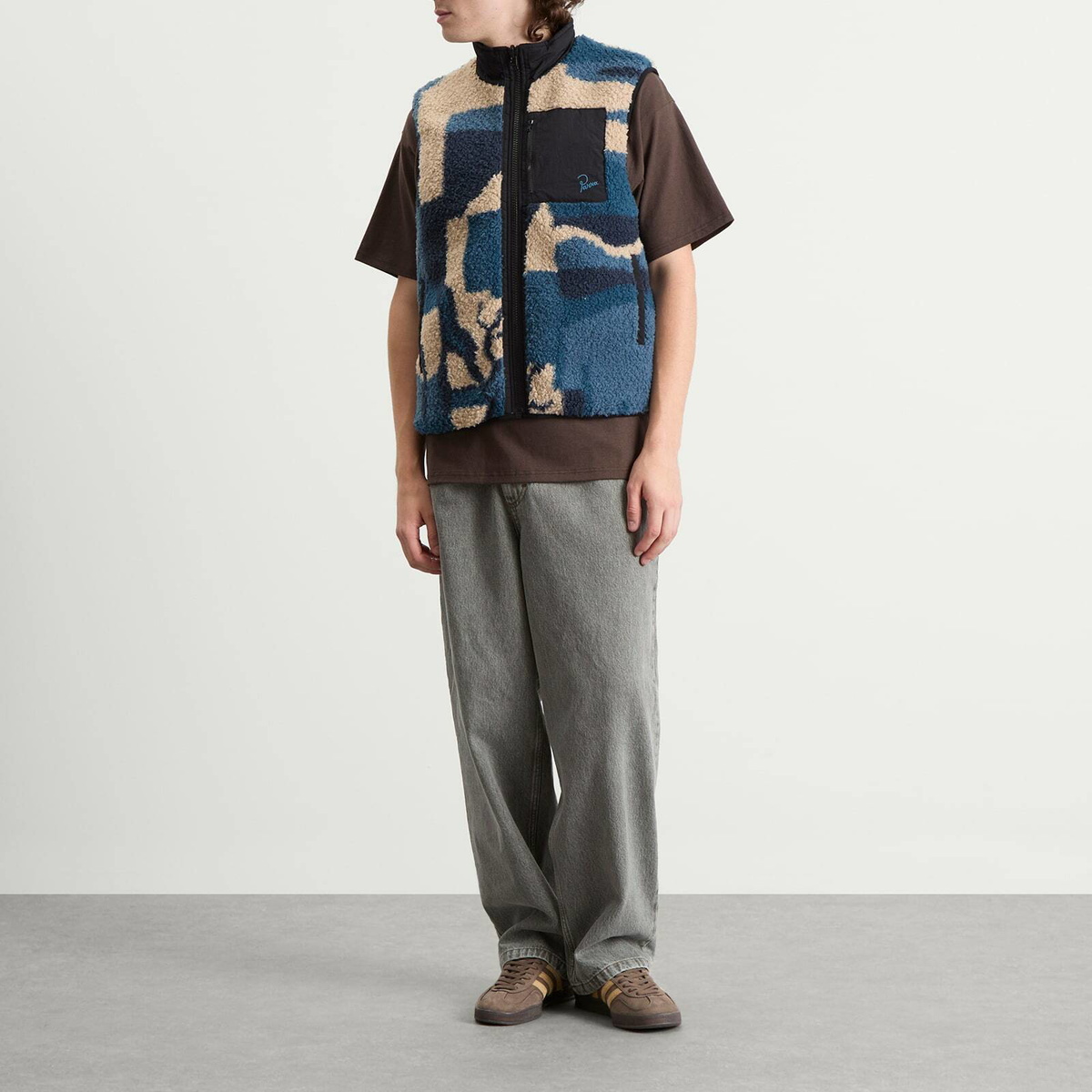 By Parra Men's Infinite Bird Reversible Vest in Navy Blue