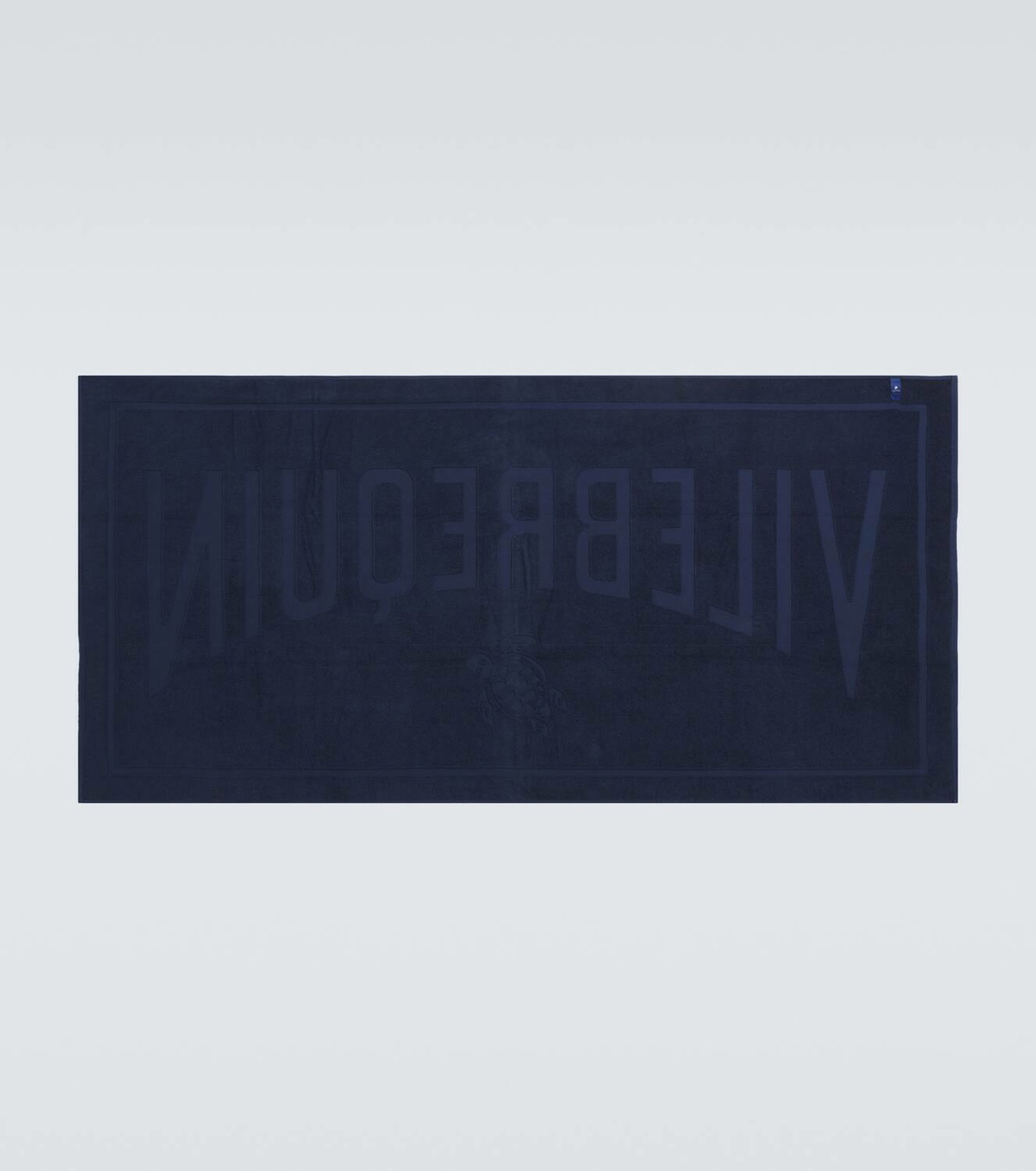Vilebrequin Sand logo cotton terry beach towel