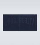 Vilebrequin Sand logo cotton terry beach towel