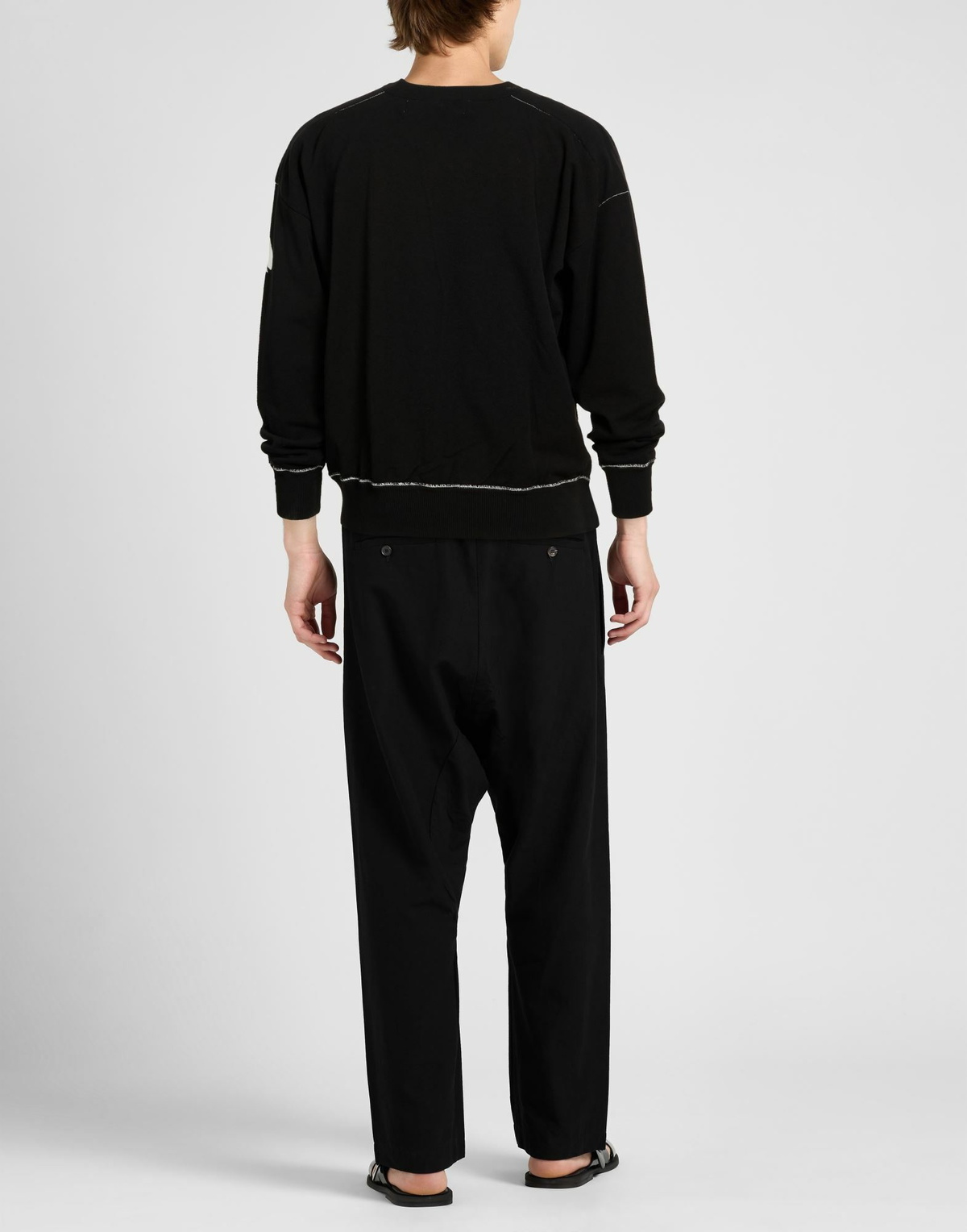 Isabel Benenato Mens Sweatshirt in Black