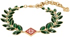 Casablanca Gold Laurel Leaf Bracelet