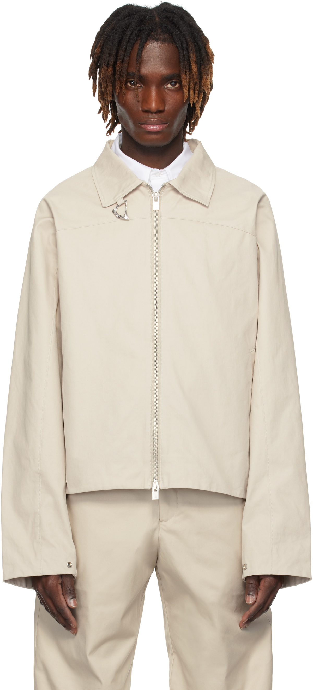HELIOT EMIL Beige Igneous Jacket Heliot Emil