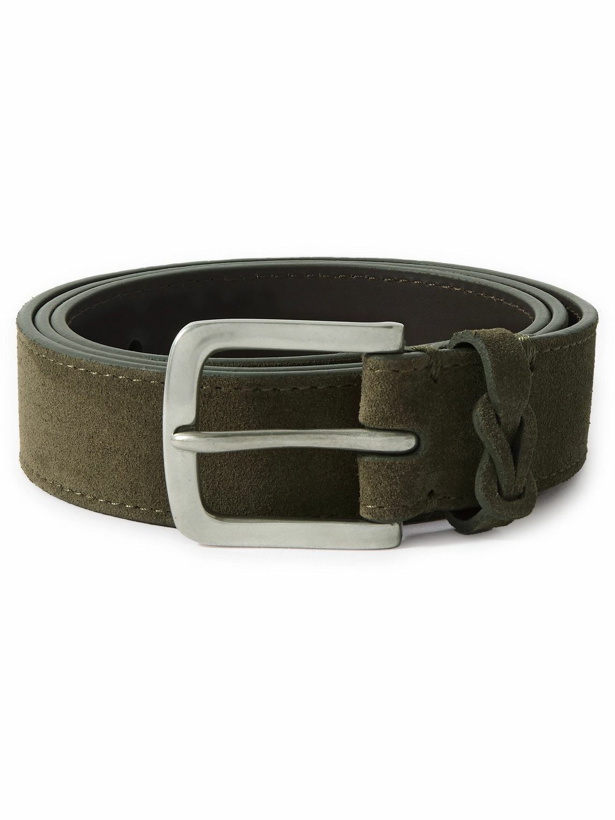 Photo: Paul Smith - 3cm Suede Belt - Green