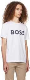 BOSS White Printed T-Shirt