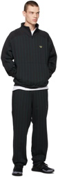 adidas Originals Black Tyshawn Sweat Zip-Up Sweatshirt