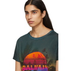Balmain Multicolor Linen Tropical T-Shirt