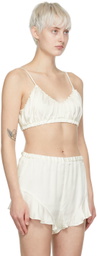 determ; Off-White Collagen Bra