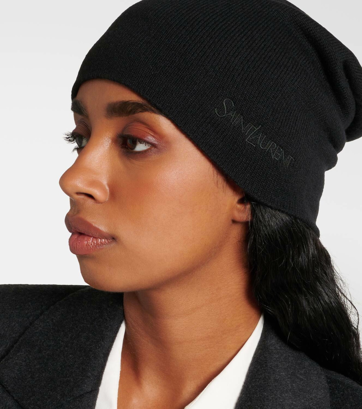 Saint Laurent Logo cashmere beanie Saint Laurent