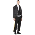 McQ Alexander McQueen Black and Yellow Athletic Zip Jacket