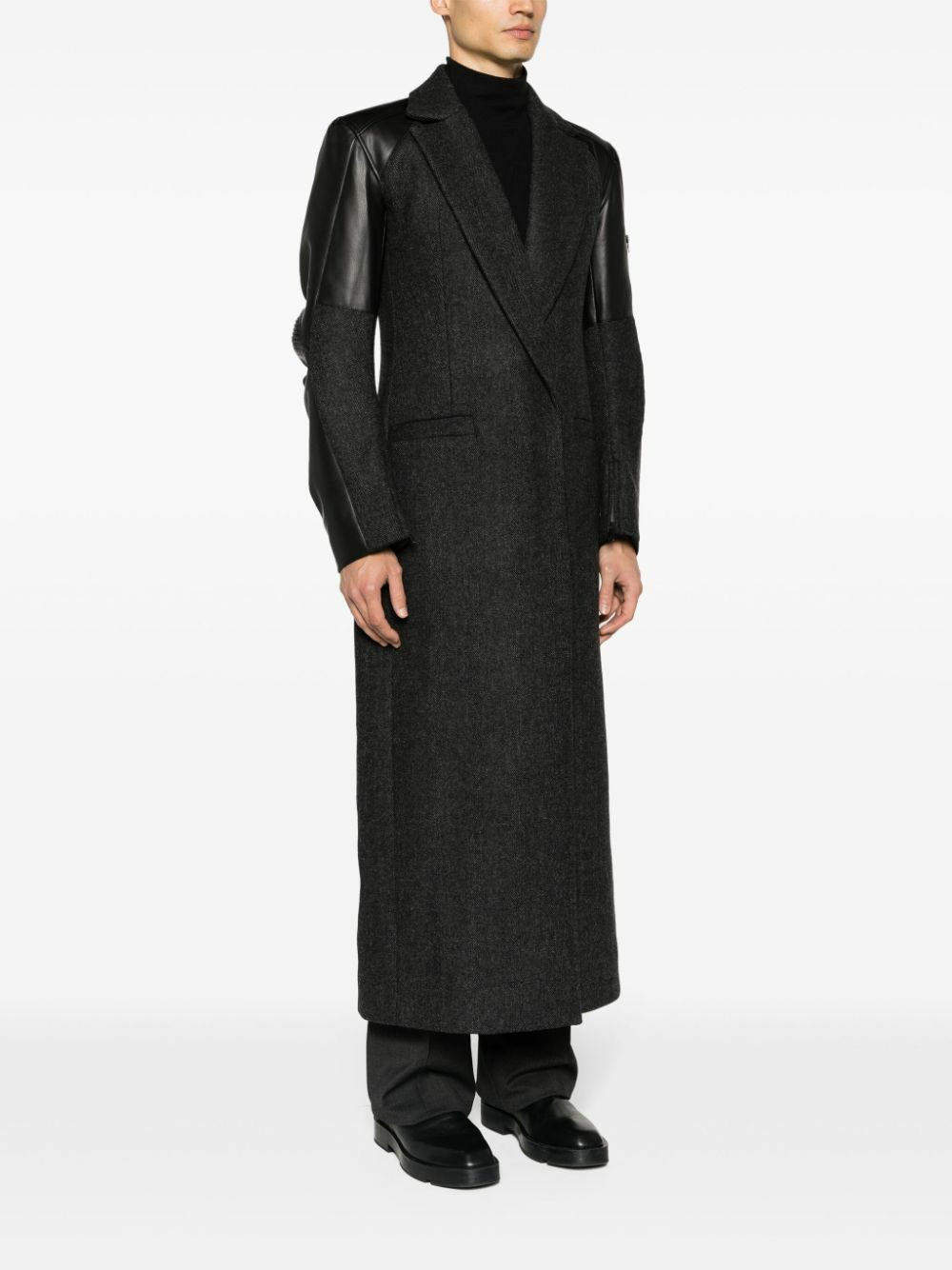 Coperni Grey Single Breasted Coat