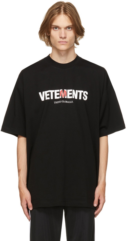 Photo: VETEMENTS Black Jersey Japan Logo T-Shirt