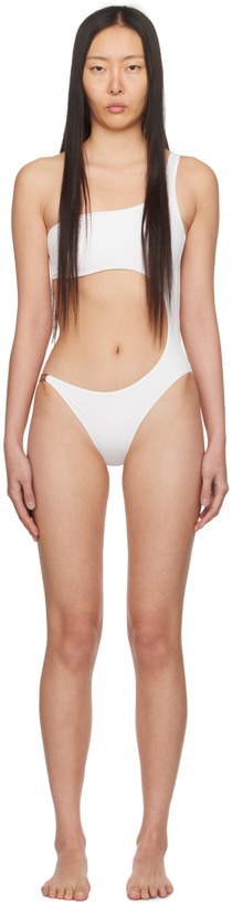 Photo: Versace Underwear White Medusa Plaque One-Piece