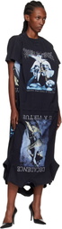VETEMENTS Black Cradle of Filth Multi T-Shirt Maxi Dress