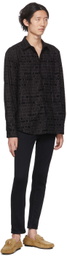 Versace Jeans Couture Black Embroidered Skinny Jeans