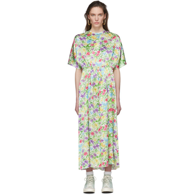Photo: Les Reveries Multicolor Floral Silk Dress