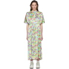 Les Reveries Multicolor Floral Silk Dress