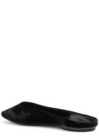Saint Laurent Lido Velvet Flats Black