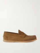 Mr P. - Leo Suede Penny Loafers - Brown