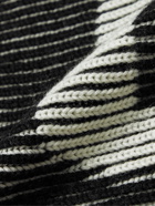 Balenciaga - Logo-Intarsia Ribbed Wool Scarf