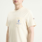 Moncler Men's Palm Logo Pocket T-Shirt in White