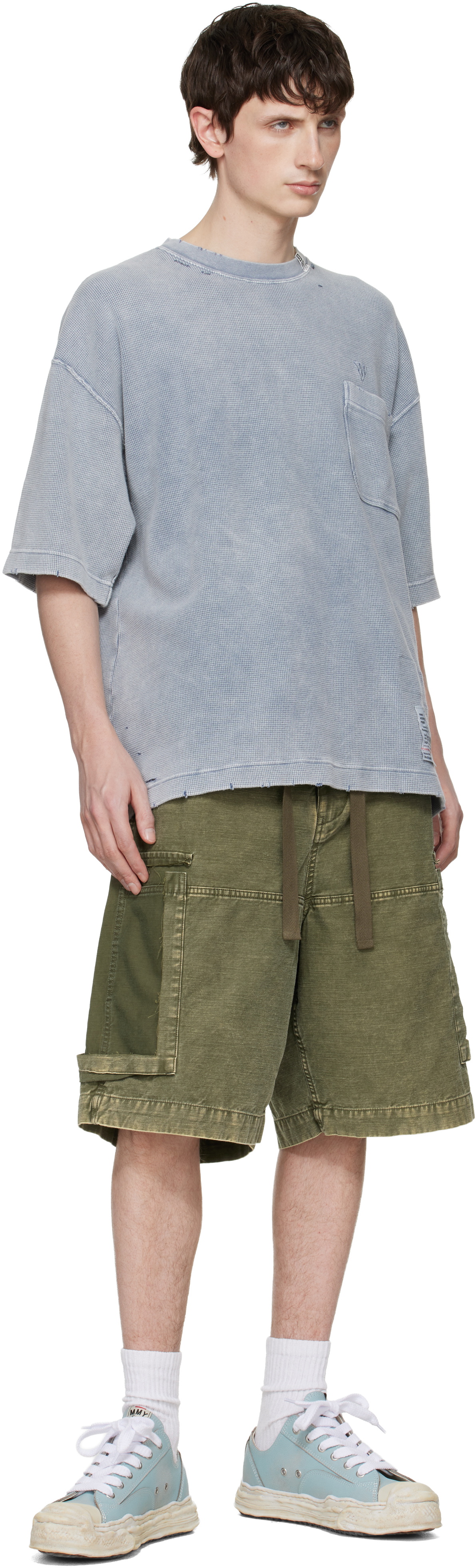 Maison MIHARA YASUHIRO Gray Bleached Thermal T-shirt
