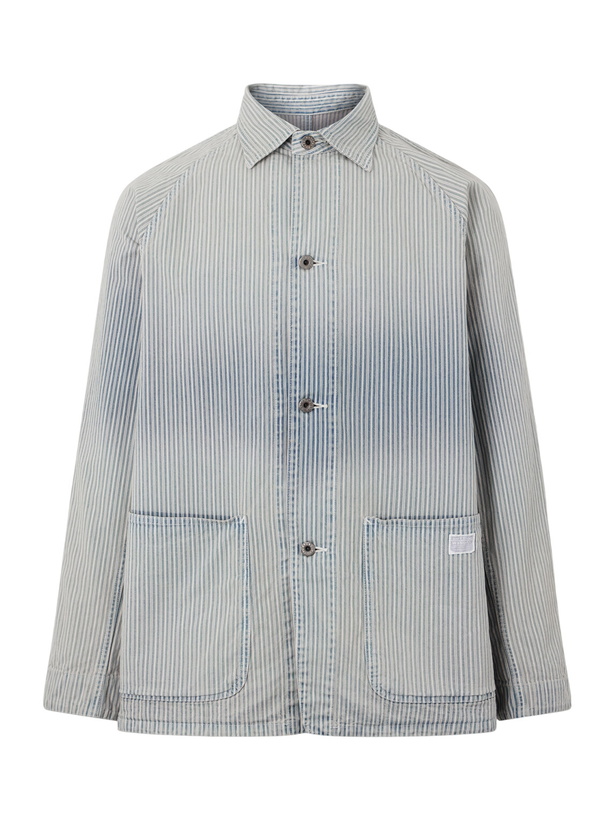Photo: KAPITAL - Liberty Striped Denim Overshirt - Blue