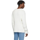 Maison Margiela Off-White Ribbed Sweater