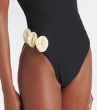 Same Floral-appliqué swimsuit