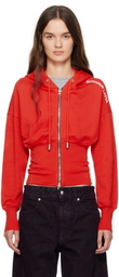 Eckhaus Latta Red Snatched Hoodie