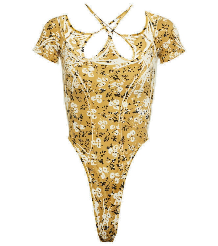 Photo: KNWLS - Printed halterneck bodysuit