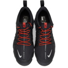Nike Black and Red Air VaporMax Run Utility Sneakers