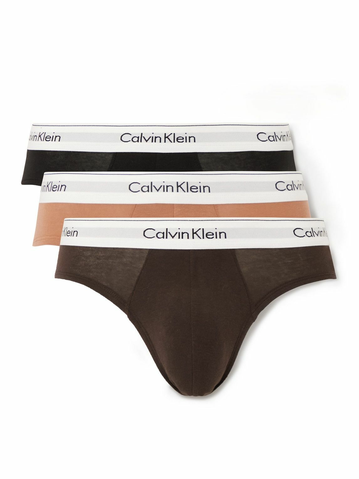 Photo: Calvin Klein Underwear - Three-Pack Stretch-Cotton Briefs - Multi