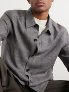 Zegna - Cashmere, Linen and Silk-Blend Overshirt - Gray